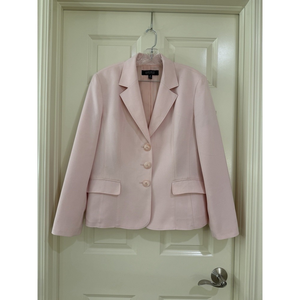 kasper women pink blazer size 16